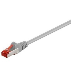 Goobay RJ45 CAT 6 S/FTP CU LSZH 1m Grey - High-Speed Ethernet Cable for Superior Performance